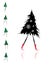 Christmas tree girl for your design