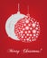 Christmas tree globes card