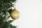 Christmas tree and gold decoration