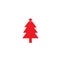 Christmas tree holiday decoration celebration year merry icon design