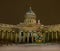 Christmas tree and Kazanskiy cathedral, St. Petersburg