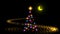 Christmas tree laser show