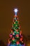 Christmas tree lights, city decoration