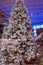 Christmas tree london with white fur