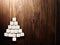 Christmas tree made of computer keys,tree background with vignette