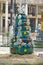 Christmas tree made from tires