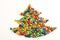 Christmas tree many-coloured