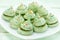 Christmas tree meringue - homemade green meringues