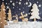 Christmas Tree, Moose Couple In Love, Moon, Snow, Snowflakes, Black Background