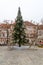 Christmas tree at Nowy Swiat in Warsaw Poland