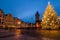 Christmas tree in the Old Town squre in Prague, Czech Republ