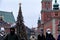 Christmas tree in the Old Town of Warsaw  Poland