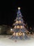 Christmas tree in Palanga town, Lithuania