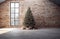 Christmas tree pine decor presents home winter intrerier. Generative AI