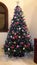 Christmas tree purple creative decorations for luxury houses