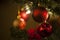 Christmas tree red ball decoration