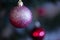 Christmas tree red ball decoration