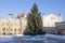 Christmas tree on Red Square, Rybinsk