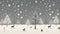 Christmas tree, reindeer, and star icons blending seamlessly on a grey canvas