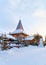 Christmas tree at Santa Office in Santa Village Rovaniemi Lapland