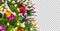 Christmas tree with saved clipping path