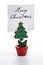 Christmas tree shaped note clip