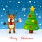 Christmas Tree, Snow & Drunk Reindeer