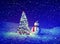 Christmas Tree Snowman Outdoor Concepts