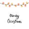 Christmas tree string garland