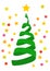 Christmas Tree Swirl decorations illustrations Background