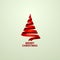 Christmas tree tape design banner.