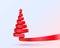 Christmas tree tape design banner, art decoration.