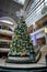 Christmas tree in Tower City Center in Downtown Cleveland, Ohio. USA