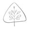 Christmas Tree vector icon silhouette. Simple contour symbol. Isolated on white web sign kit of stylized spruce