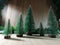 Christmas tree on wooden background at silent night, holy night, Merry Christmas and happy new year.