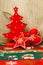 Christmas tree wooden decorations