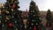 Christmas trees on Manezhnaya square, Kremlin, Red Square.