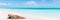 Christmas vacation beach woman banner panorama