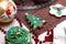 Christmas various gingerbread cookies, cakes,