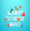 Christmas vector artistic greeting card