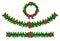 Christmas vector garland