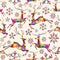 Christmas vintage retro seamless pattern background