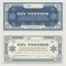 Christmas vintage Voucher template with floral border, snowflakes and christmas balls. Gift coupon