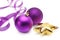 Christmas violet balls