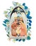 Christmas watercolor illustration of the Nativity scene: the newborn Jesus Christ, the Virgin Mary, Joseph, the three wise men,