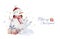 Christmas watercolor set of elements. Winter isolated illustration. Holiday design with snowman.New year greeting card