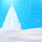 Christmas Winter Background, Snowy Happy New Year Backdrop. Awesome holiday Wallpaper with Snowflakes