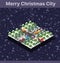 Christmas winter city graphic conceptual holiday