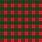 Christmas Winter Holiday Decoration Plaid Scotland Ornamental background, checkered stripes red, green pattern