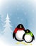 Christmas Winter Penguins